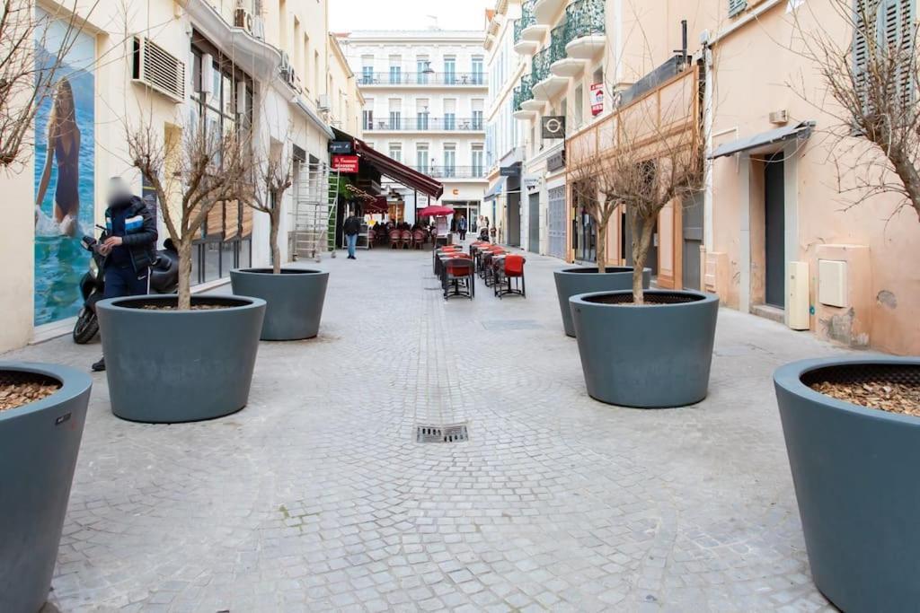 C16 - 2 Bdr Rue Antibes 4 Min Palais Festivals - Ac & Terrace Leilighet Cannes Eksteriør bilde